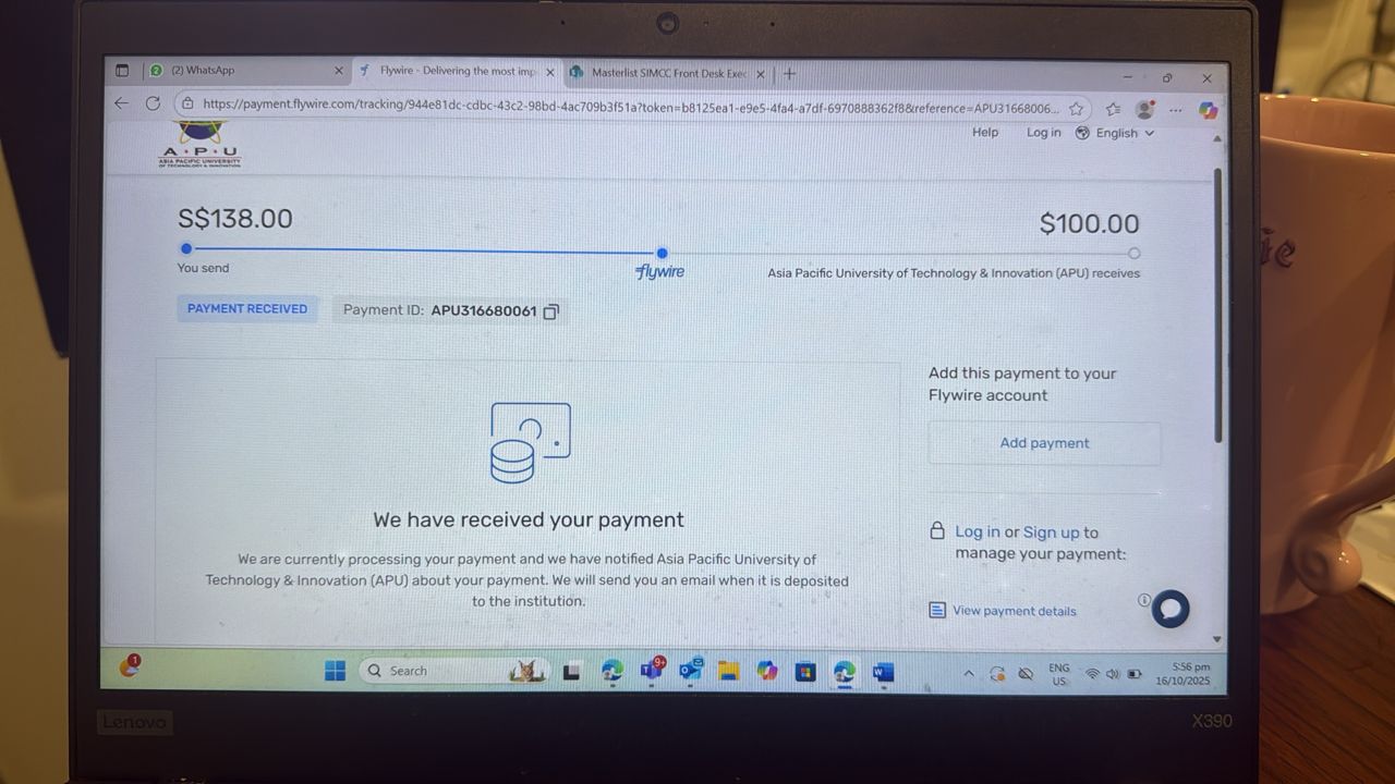 Proof of Payment: